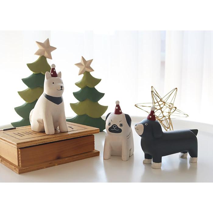 【訂貨】T-LAB polepole 聖誕限定 手工木雕小擺設 - 小狗