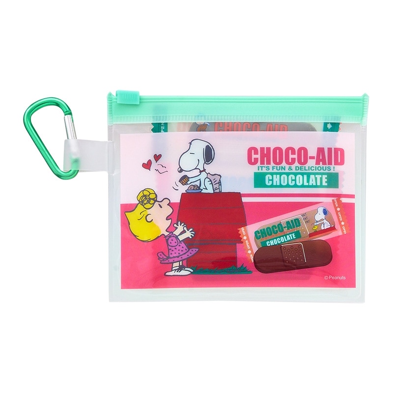 【預訂｜2月】情人節限定 - PEANUTS CHOCO-AID 膠布造型 朱古力（收納袋）