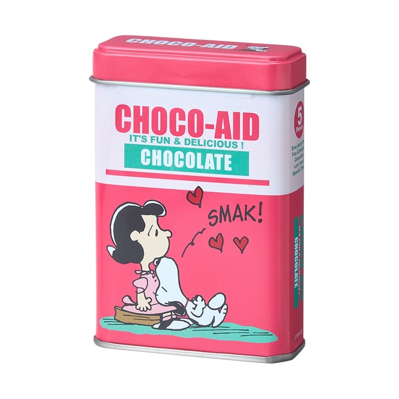 【預訂｜2月】情人節限定 - PEANUTS CHOCO-AID 膠布造型 朱古力（粉紅）