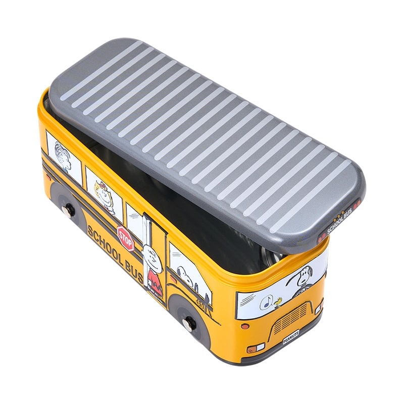 【預訂｜2月】情人節限定 - PEANUTS EUREKA 黃巴士曲奇罐