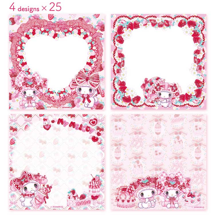 【訂貨】Sanrio x Amenomori Fumika 第二彈 文具系列 - Memopad