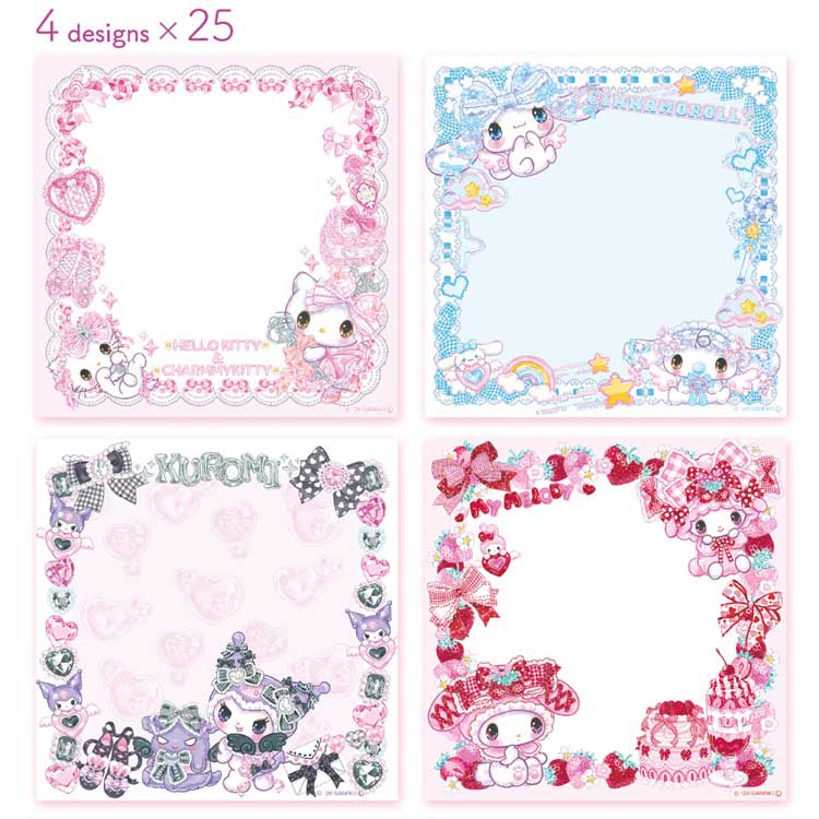 【訂貨】Sanrio x Amenomori Fumika 第二彈 文具系列 - Memopad