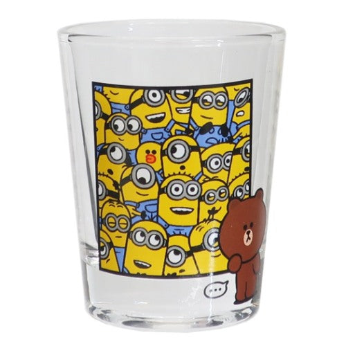 【現貨】BROWN＆MINIONS LINE FRIENDS 迷你玻璃杯