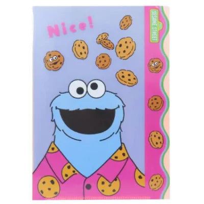 芝麻街 Cookie Monster A4 File（3-pockets）