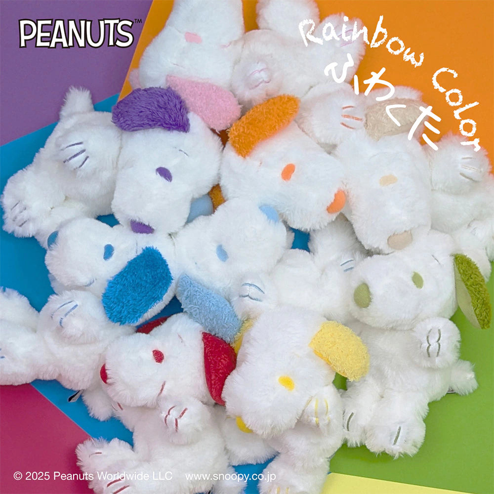 Peanuts Snoopy 彩虹色 Fuwakuta 公仔
