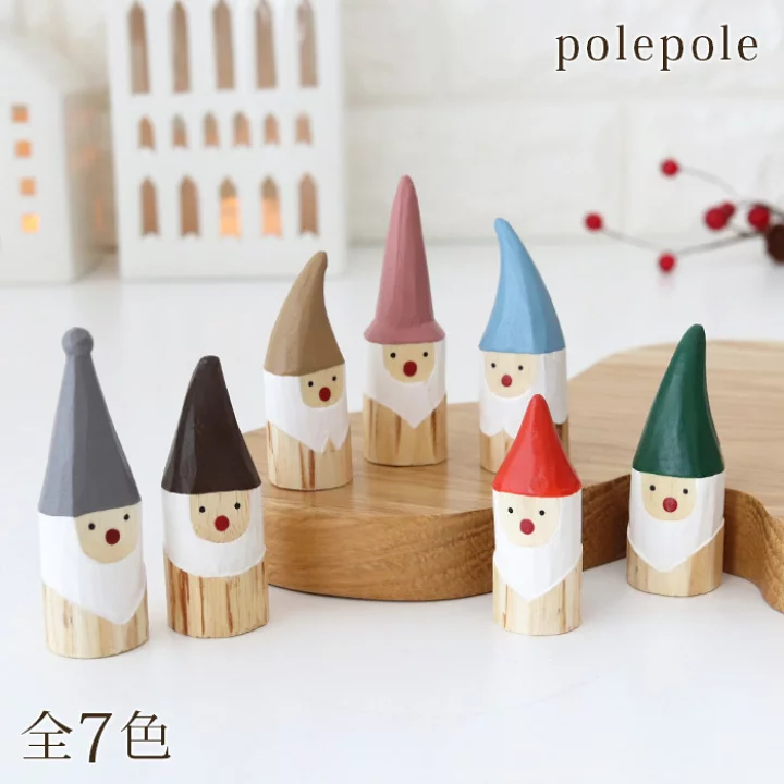 【訂貨】T-LAB polepole 聖誕限定 手工木雕小擺設 - 小矮人