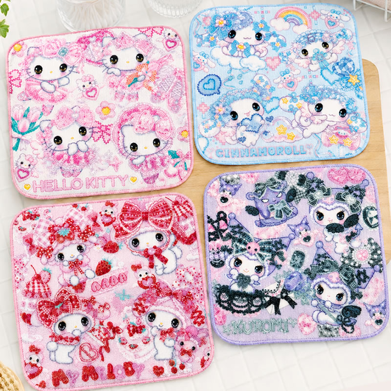 【訂貨】Sanrio x Amenomori Fumika 第二彈 文具系列 - 小毛巾