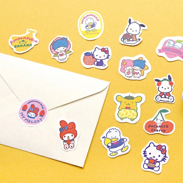 古川紙工 Sanrio Fruit Market 文具系列 - 貼紙包 Flake Stickers