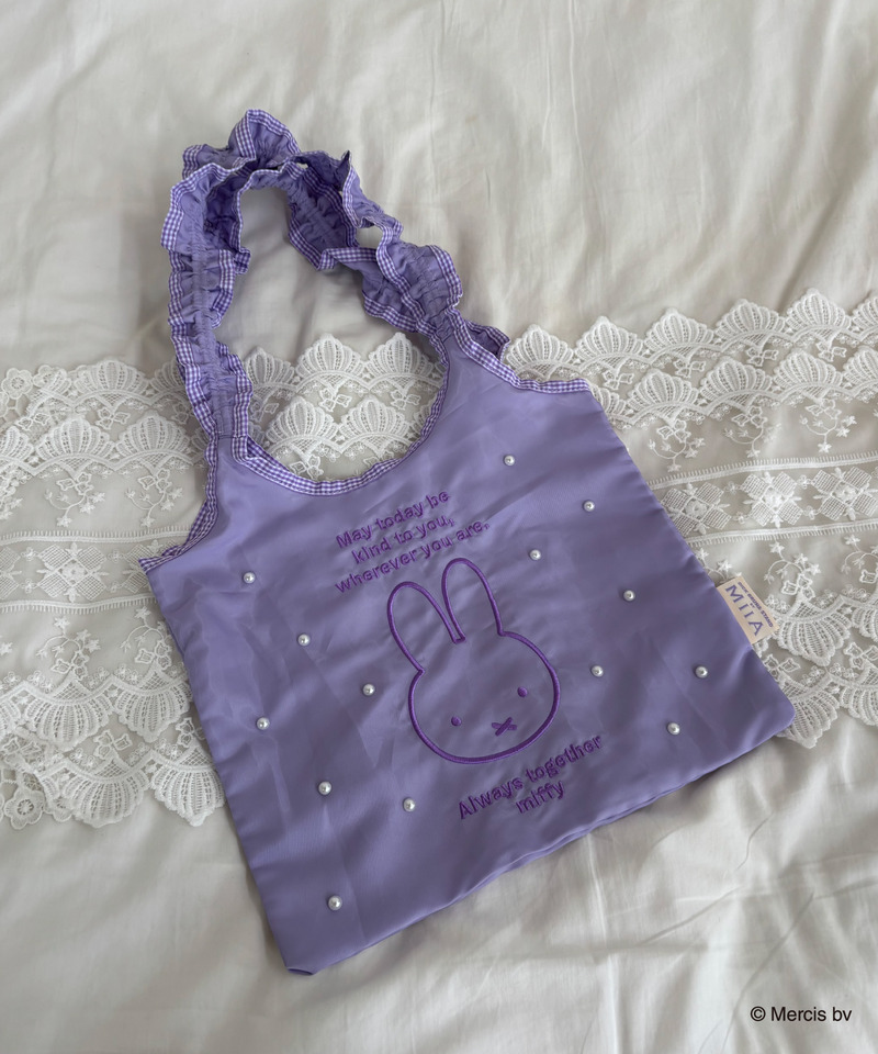 【預訂】Miffy x MIIA 限定 紫色上膊袋 Tote Bag