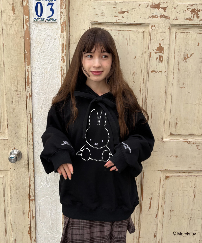 【預訂】Miffy x MIIA 限定 - 衛衣（黑）