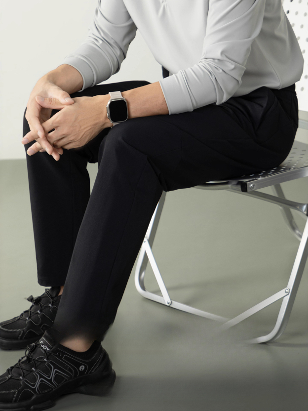 【探險系列】零感高彈休閒長褲抽繩腰立體V斜裁拉鍊袋男戶外長褲