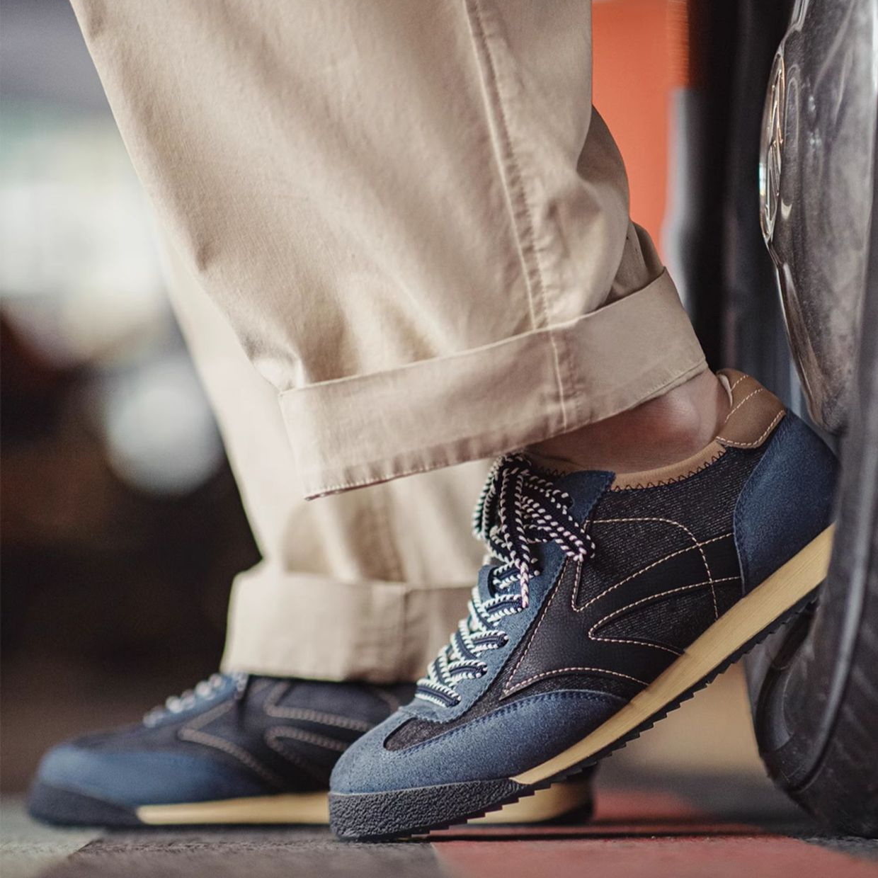 2025新款復古阿甘德訓鞋男夏季透氣休閒運動慢跑鞋百搭潮鞋子