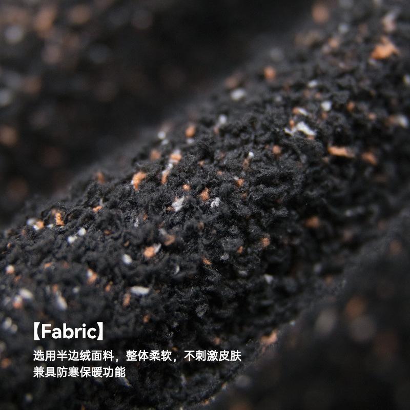 印第安納瓦霍半邊絨圍脖保暖戶外拉鏈脖套圍巾男冬-Retro's Wear