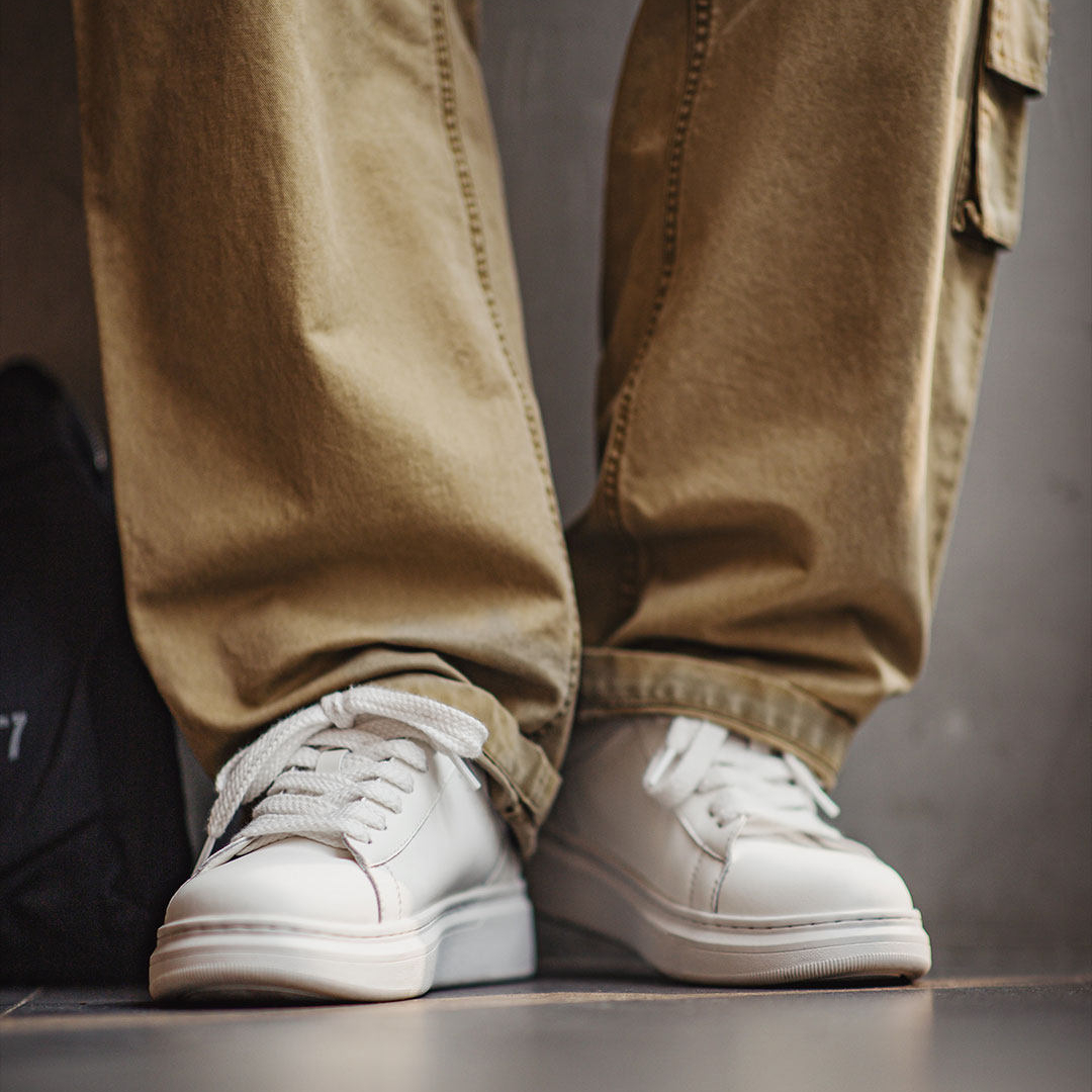 灰影德訓鞋男春季新款復古紮染帆布板鞋平底休閒百搭阿甘鞋子