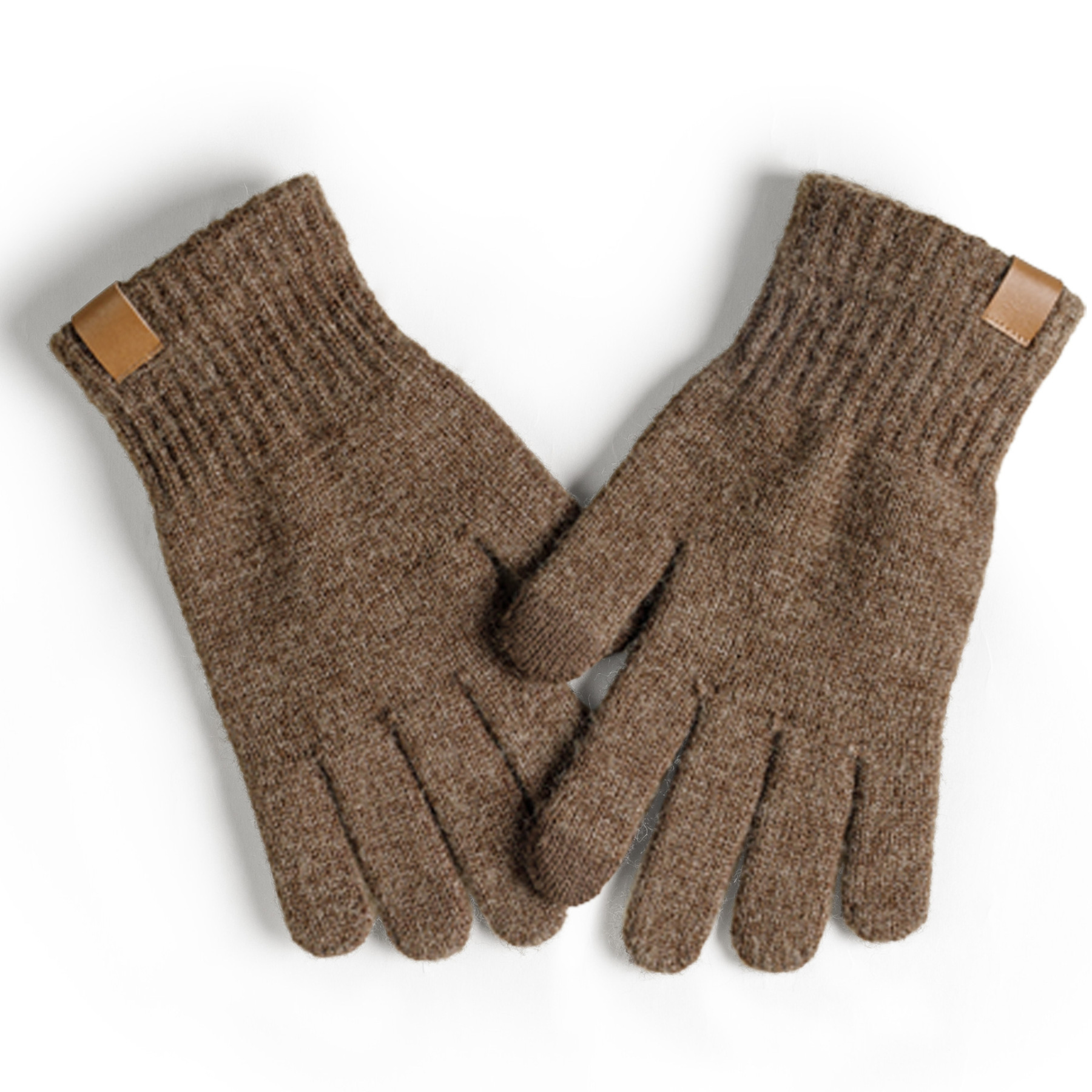 美式復古北極絨分指觸屏手套加厚防寒防風保暖男女秋冬季