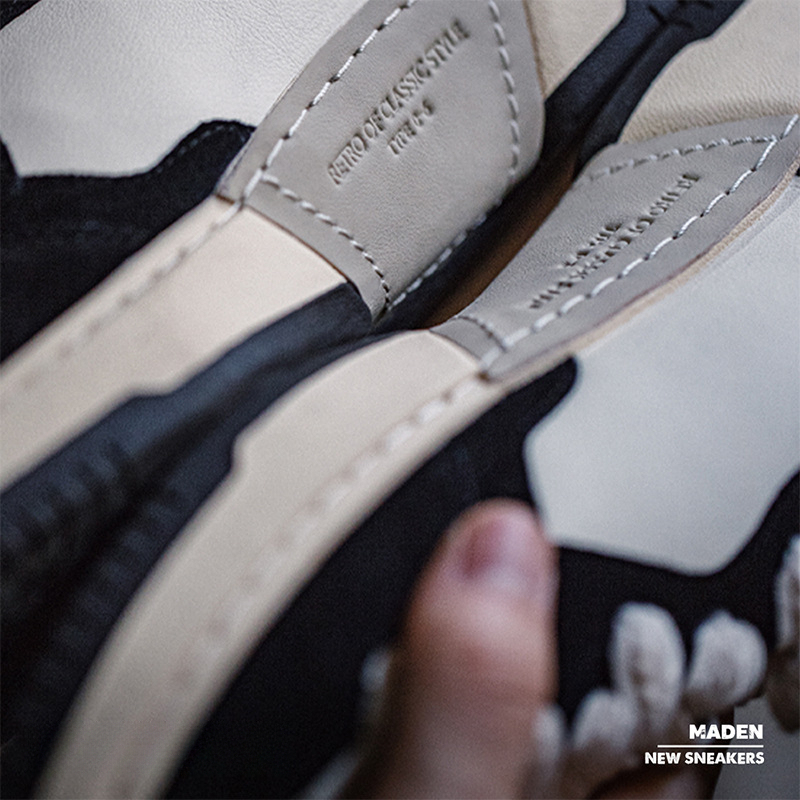 2024新款黑白猫熊板鞋男冬季運動休閒低幫原創小眾百搭潮鞋-Retro's Wear