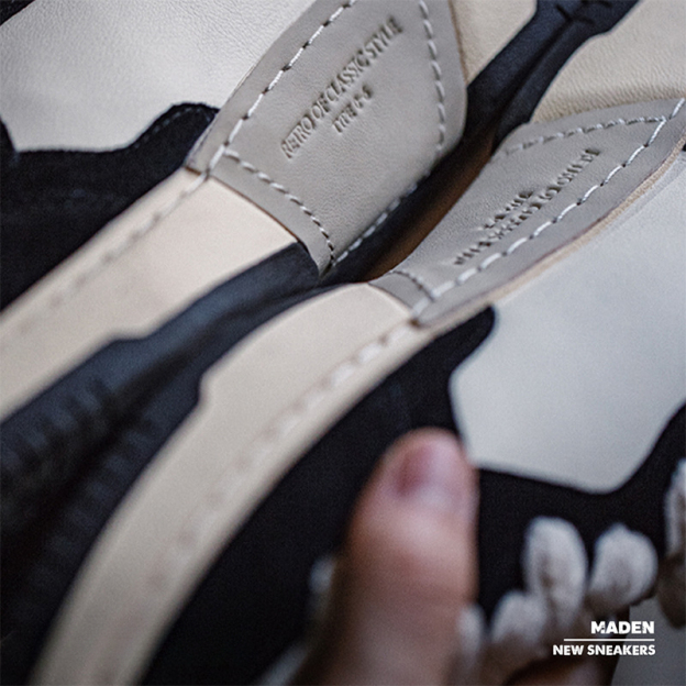 2024新款黑白猫熊板鞋男冬季運動休閒低幫原創小眾百搭潮鞋-Retro's Wear