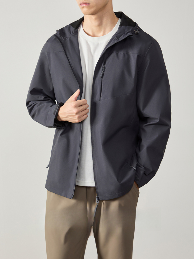 【三防科技】登山鎖溫防寒防水連帽夾克外套男秋冬通勤耐磨衝鋒衣