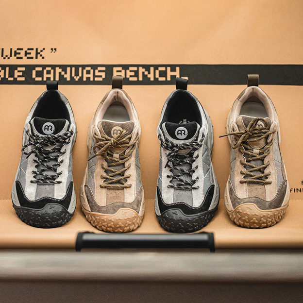 Mr.A 夏季新款城市戶外休閒鞋男防滑耐磨徒步鞋厚底百搭運動鞋-Retro's Wear