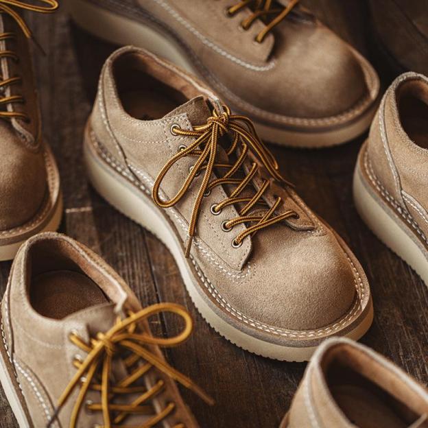 男鞋2022夏季新款工裝鞋潮流百搭美式休閑鞋短臉反絨大頭皮鞋-Retro's Wear