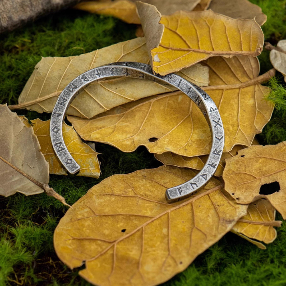 "維京戰镯"中世紀日耳曼莫比烏斯盧恩符文手镯男