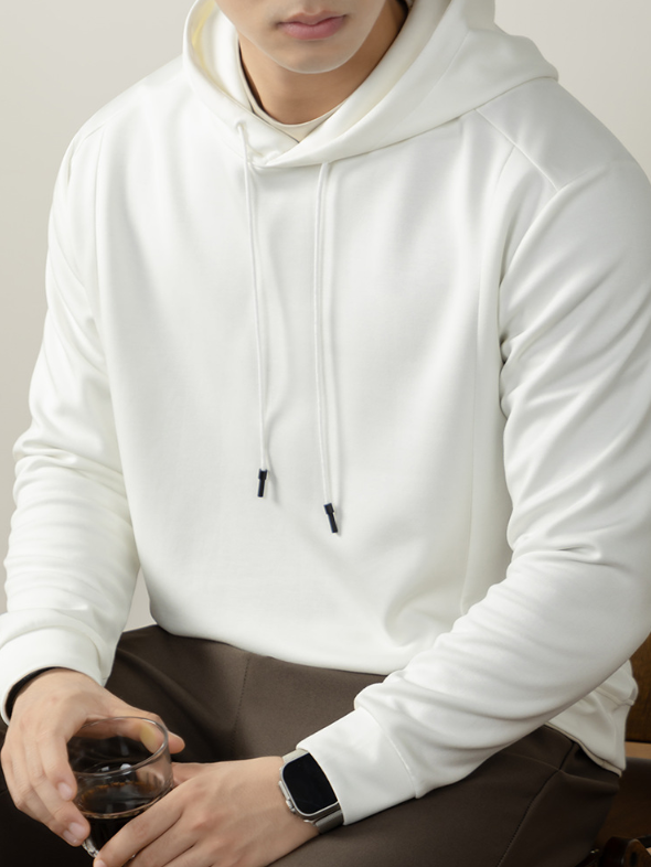 【垂墜感強親膚】320克重磅莫代爾雲感棉質連帽衫男士長袖寬鬆版型秋冬外套