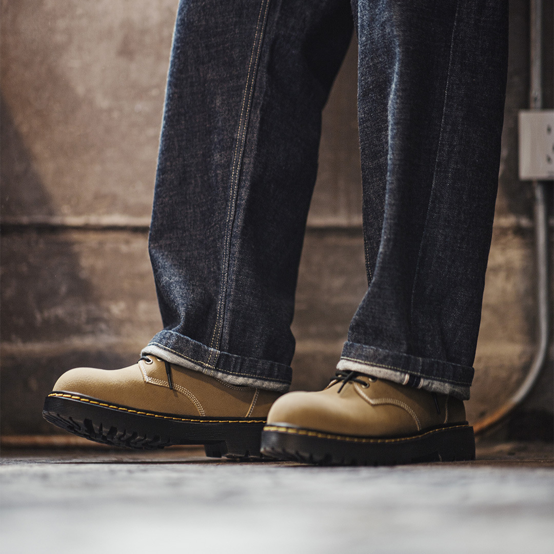 新款德比鞋夏季男士休閒軟底皮鞋厚底增高大頭棕色復古工裝鞋