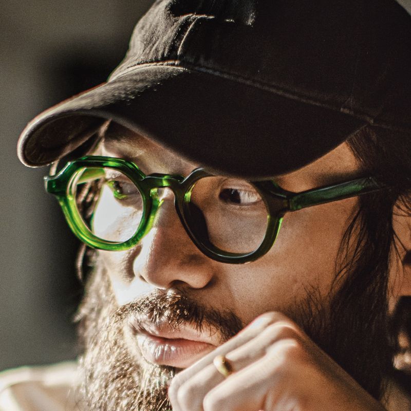 美式復古經典CrownPanto眼鏡日式圓框粗框皇冠板材鏡架男