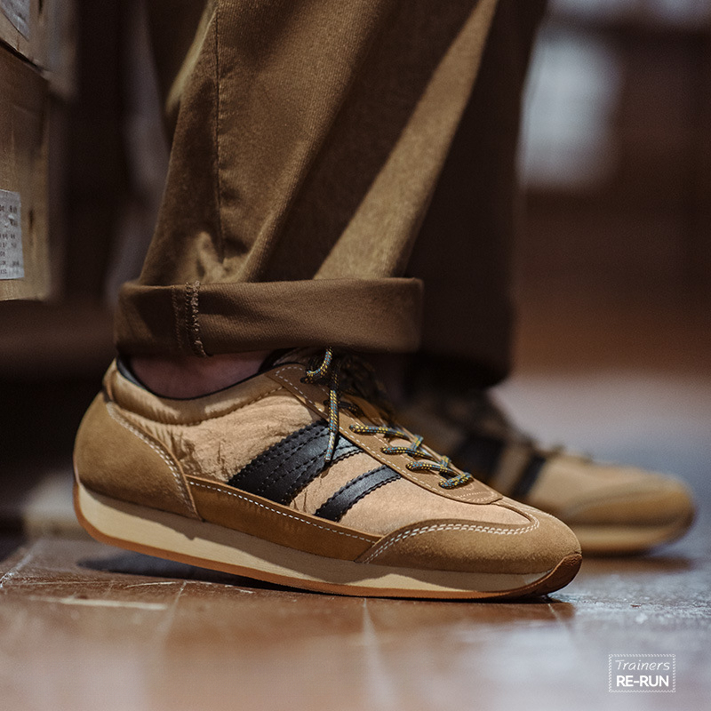 秋冬新款慢跑潮鞋男休閒運動德訓鞋透氣低幫百搭復古阿甘鞋-Retro's Wear