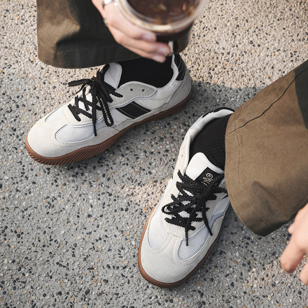 黑尾德訓鞋男鞋2025春季新款復古訓練鞋百搭透氣運動休閒鞋子