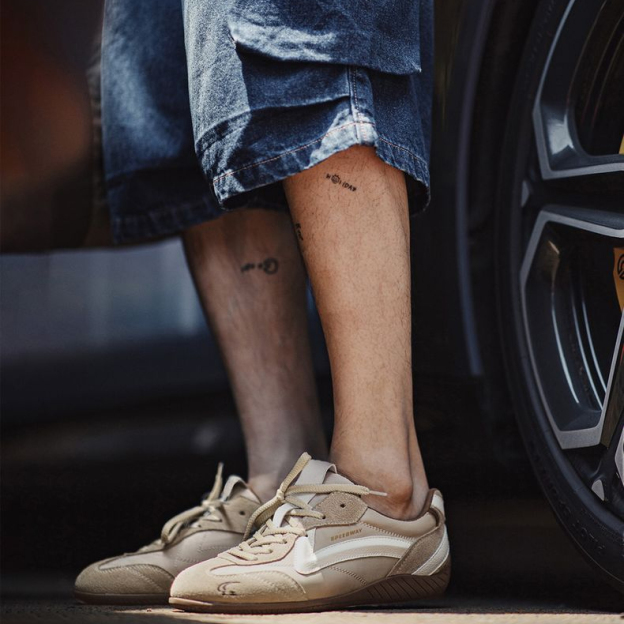 極速賽車鞋男女款2025夏季新款復古透氣德訓鞋薄底運動休閒鞋