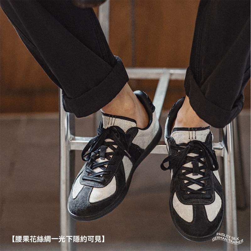 絲綢德訓男夏季新款小眾復古國潮風休閒運動百搭平底低幫板鞋-Retro's Wear