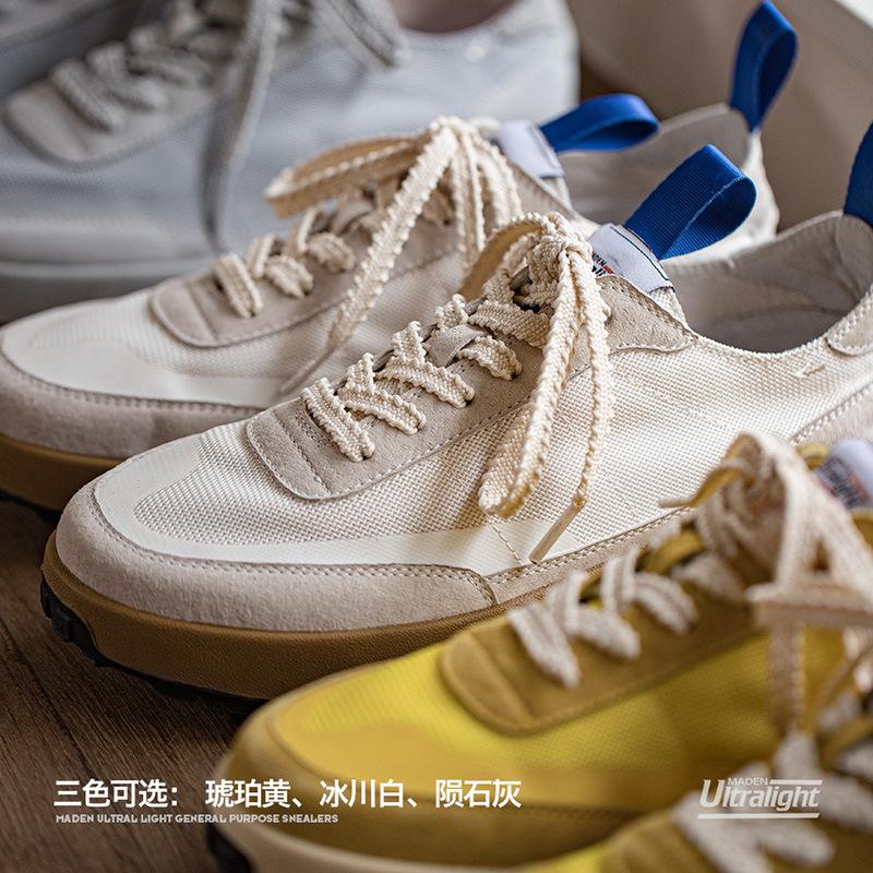 馬登男鞋 2023春季新款慢跑鞋男鞋低幫板鞋休閑阿甘鞋-Retro's Wear