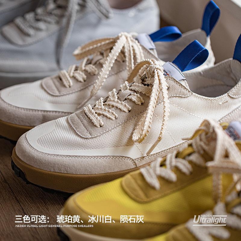 馬登男鞋 2023春季新款慢跑鞋男鞋低幫板鞋休閑阿甘鞋-Retro's Wear