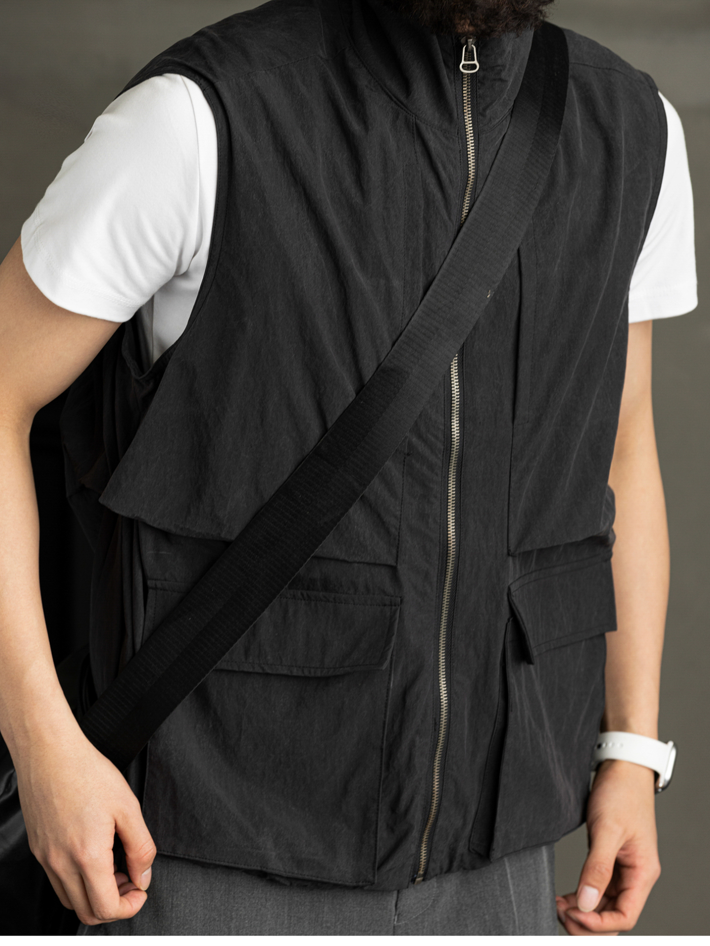 【都市輕旅】夏季天絲薄款坎肩馬甲男士休閒無袖背心外套