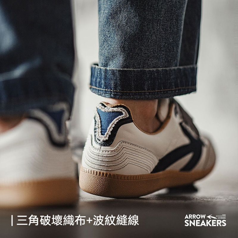 復古德訓鞋男2024夏季新款潮百搭平底板鞋阿甘運動休閒小白鞋-Retro's Wear