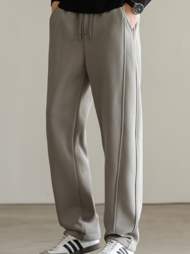 秋冬季寬鬆運動衛褲男士2025秋季美式高街直筒垂感男褲子