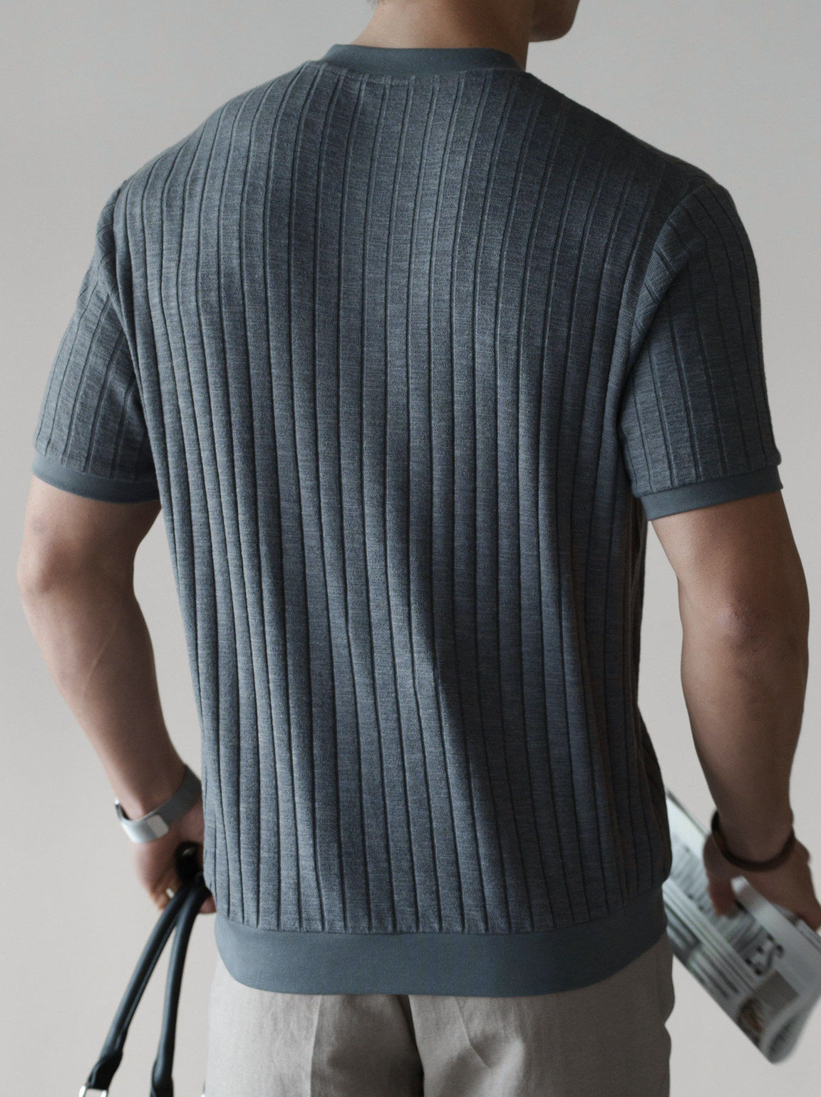 輕運動復古經典棉混紡小翻領POLO衫男士2026春季挺括透氣休閒T恤