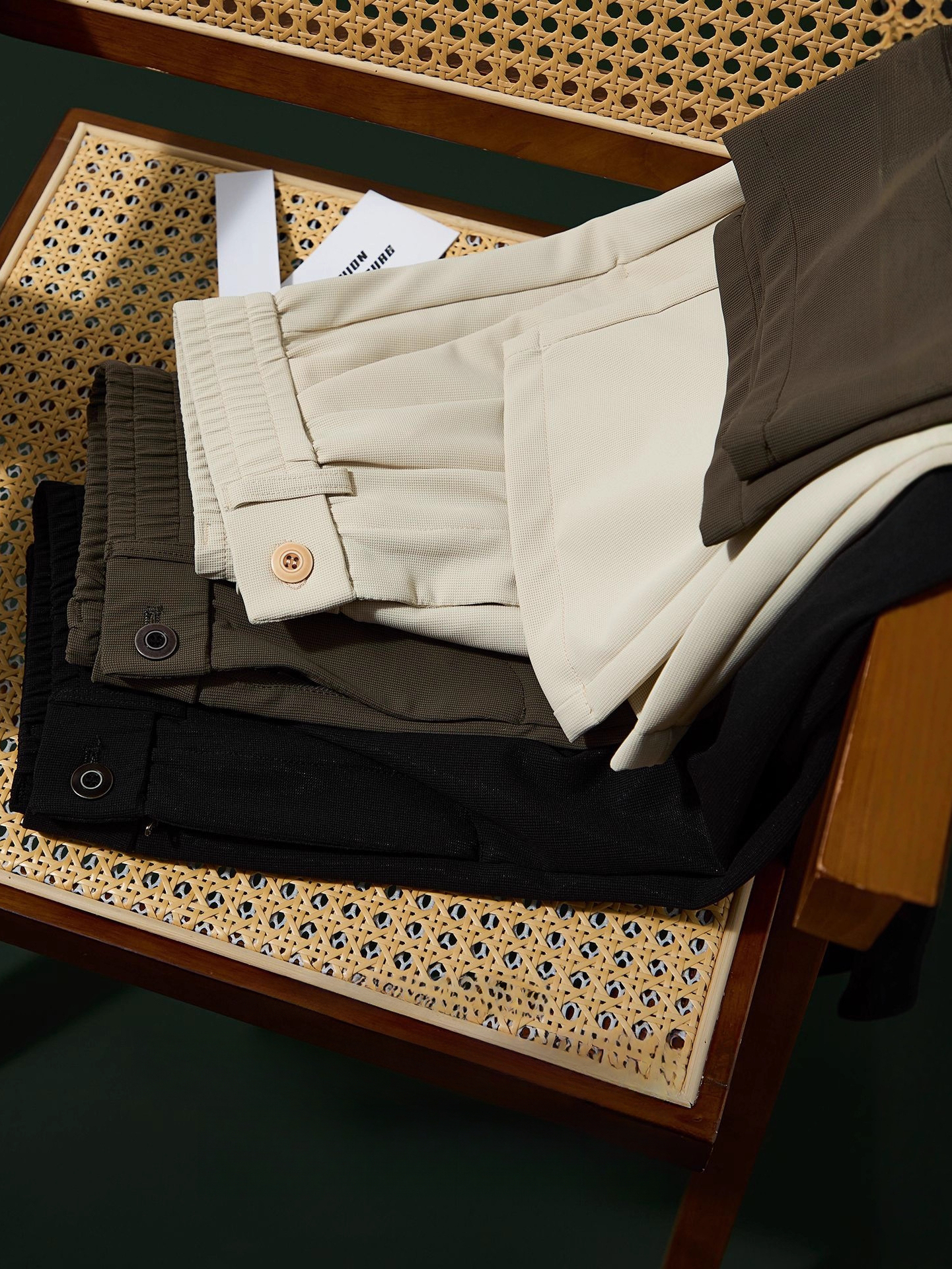 【都市輕奢系列】空氣感高彈錦氨微闊休閒褲男士春秋通勤百搭長褲