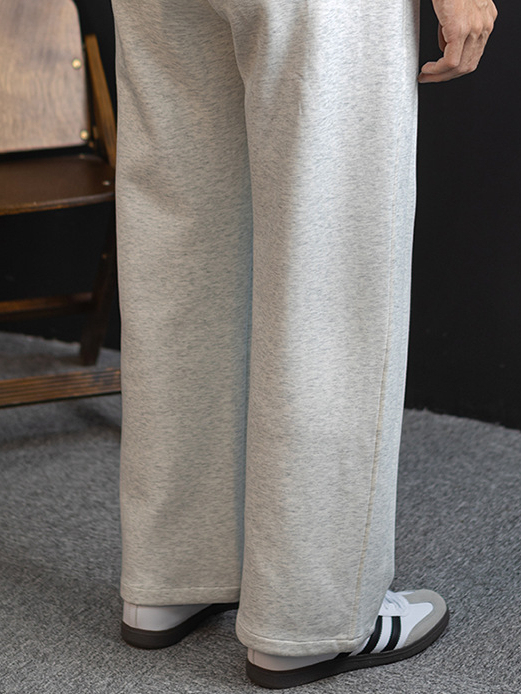 【鬆弛美學】時尚拼接加厚垂感繫繩長褲男微闊舒適休閒運動褲秋季