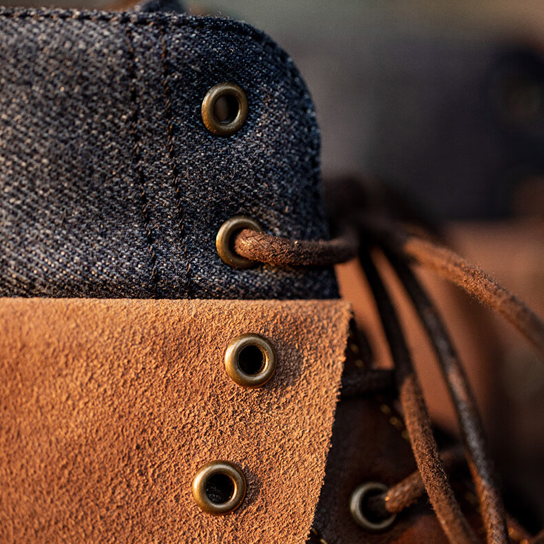 翻領復古工裝靴男靴冬季英倫風牛仔高幫皮靴子百搭短靴馬丁靴-Retro's Wear