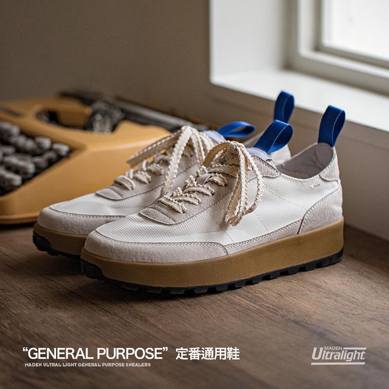 馬登男鞋 2023春季新款慢跑鞋男鞋低幫板鞋休閑阿甘鞋-Retro's Wear