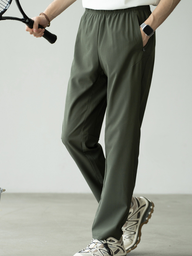 零感三防Teflon四面彈透氣休閒褲男士2025夏新款戶外涼感速乾長褲