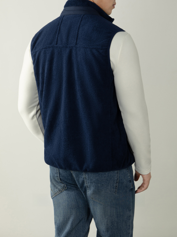 【雙面一體絨】戶外通勤保暖立領工裝風馬甲秋冬加絨加厚坎肩外套