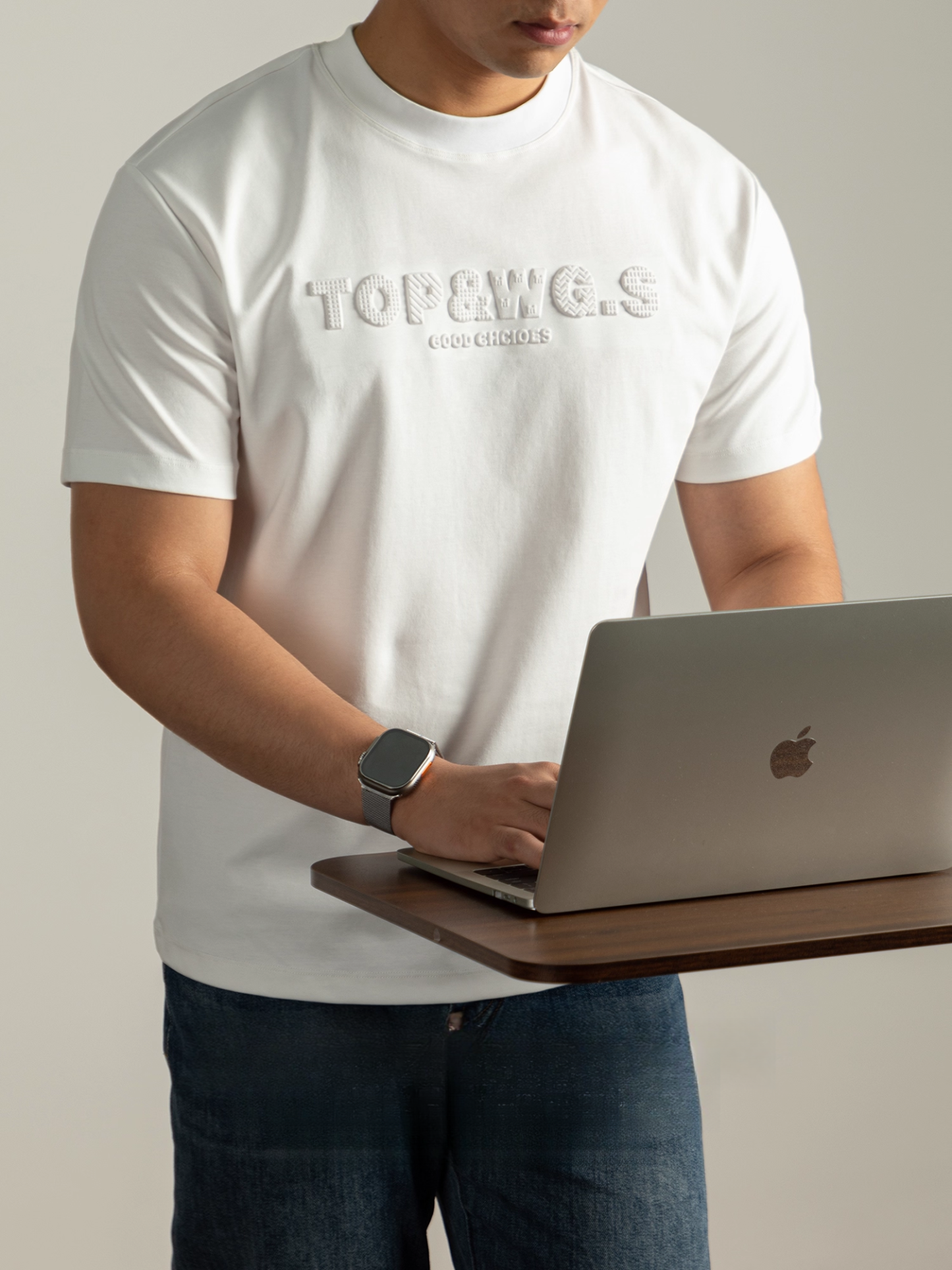 液氨冷感絲光棉短袖T恤男夏季涼感圓領半袖抗菌防蟎3D立體壓花潮