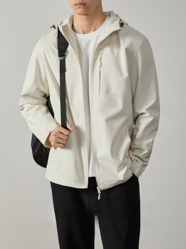 【三防科技】登山鎖溫防寒防水連帽夾克外套男秋冬通勤耐磨衝鋒衣