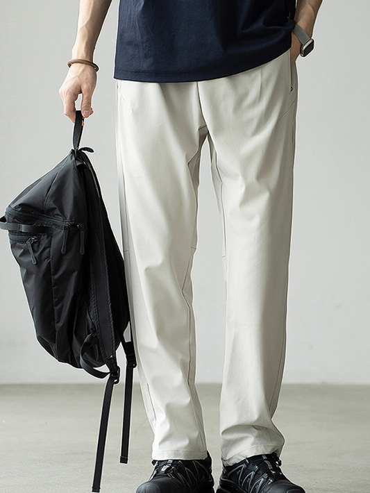 零感三防Teflon四面彈透氣休閒褲男士2025夏新款戶外涼感速乾長褲