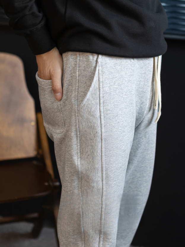 400G高克重斜紋棉加絨休閒長褲男士冬季高端防寒保暖運動抽繩衛褲