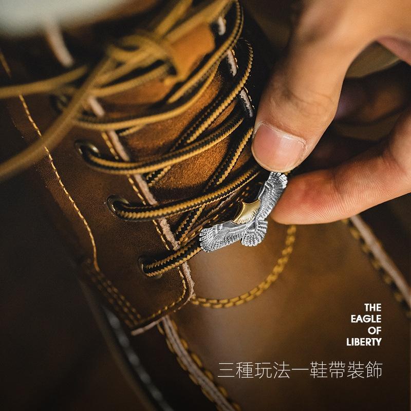 馬登工裝印第安飛鷹羽毛黃銅掛件項鏈手鏈飛鳥小吊墜配飾品男-Retro's Wear