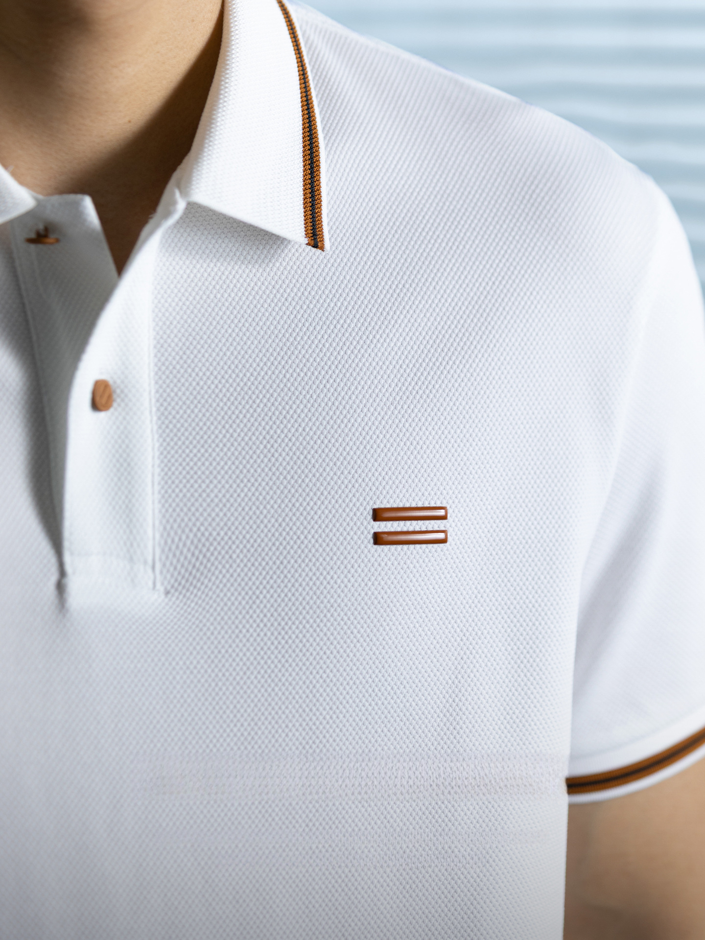 高定奢感！冰感親膚棉短袖polo衫男夏季舒適抗皺商務扁機領半袖衫